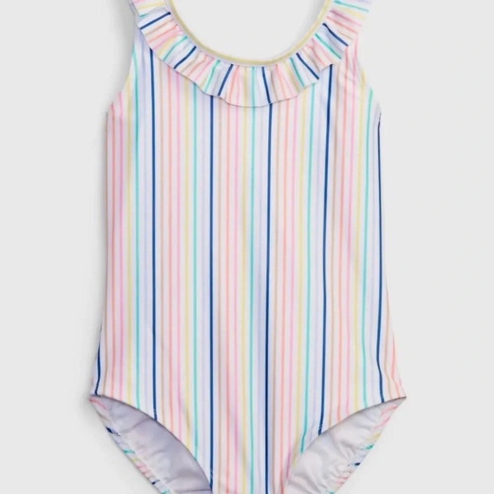 GAP Multicolor Striped Kids One Piece Swimsuit